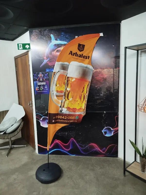 Windbanner Brisa Flag instalado em cliente, foto 8